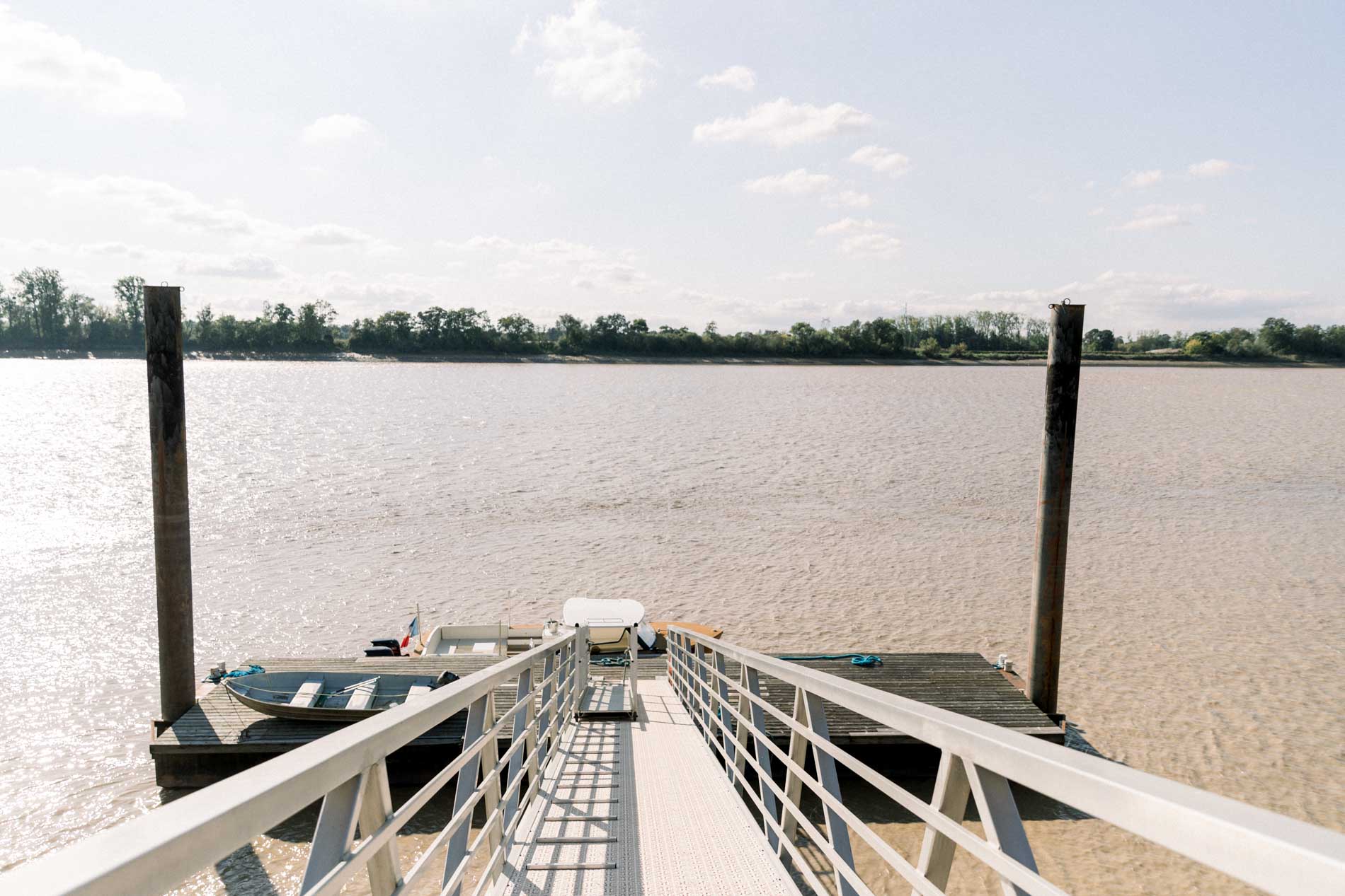 Pontoon on the Garonne where the couple boarded their boat trip