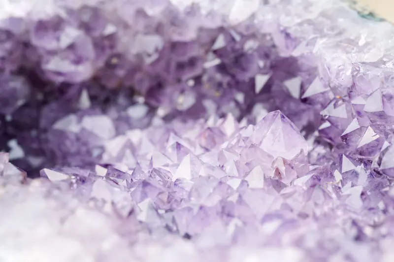 Amethyst crystal detail, Villa La Tosca