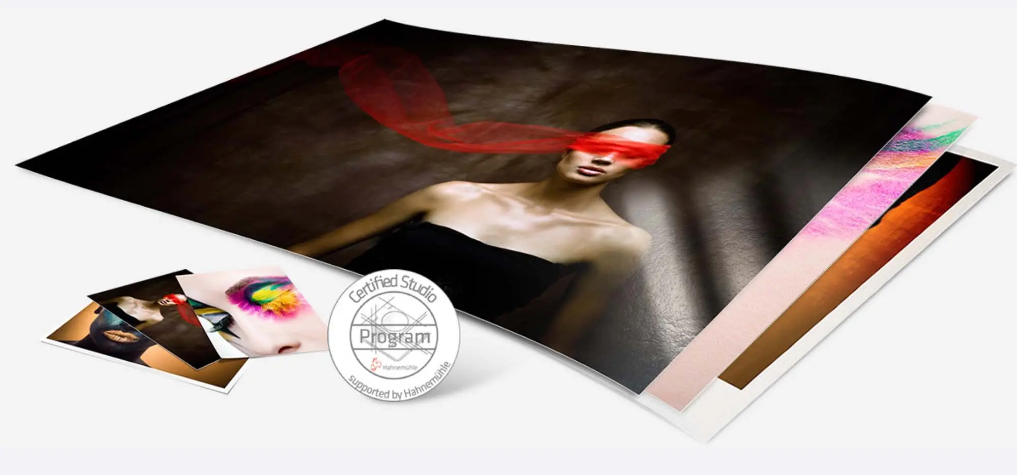 Photo prints on fine art paper with a certificate stamp