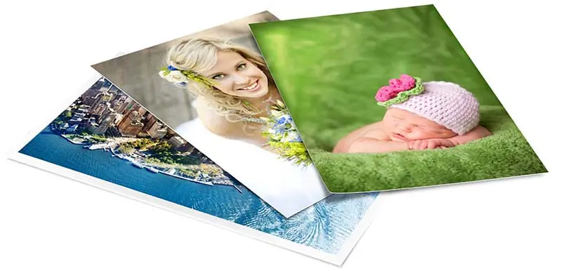 Loose photo prints on glossy, matt or satin paper