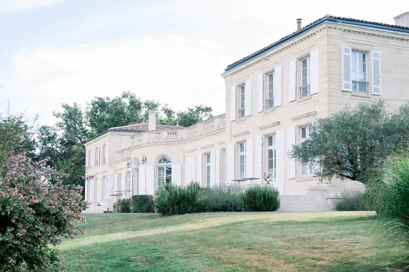 Château Gassies seen from the park, near Bordeaux