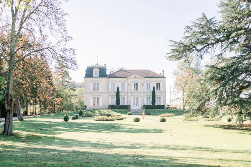 Château de Garde and its park in Moulon, near Saint-Émilion